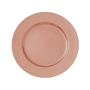 Sousplat em Polipropileno Mundiart Rosé 32cm