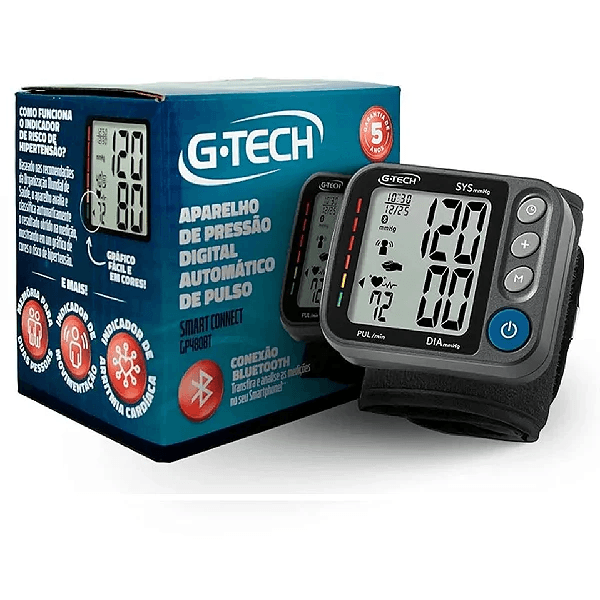 Aparelho de Pressão Digital de Pulso G-Tech Smart Gp480Bt 1 Unidade