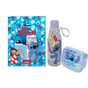 Kit Marmita Lilo & Stitch Pote e Garrafa Plasútil
