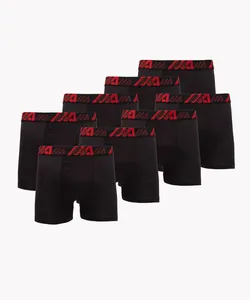 kit de 8 cueca boxer de algodão preto G