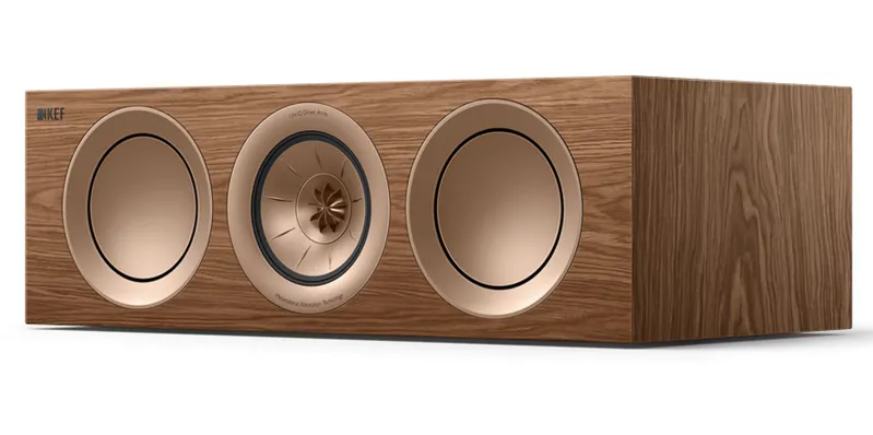 Caixa de Som Kef R2 Center Meta Madeira Walnut
