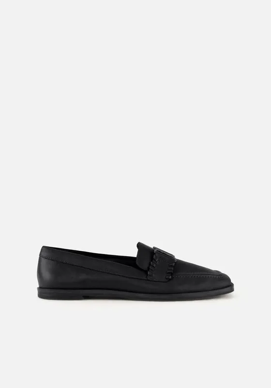 Mocassim De Couro Com Bridão PRETO 38