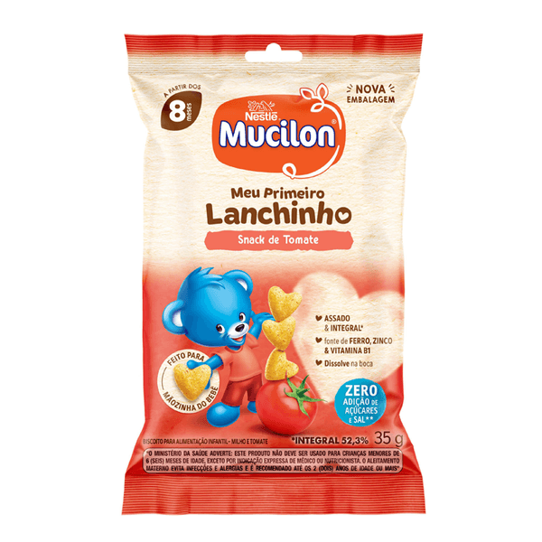 Snack Mucilon Meu Primeiro Lanchinho Tomate 35g