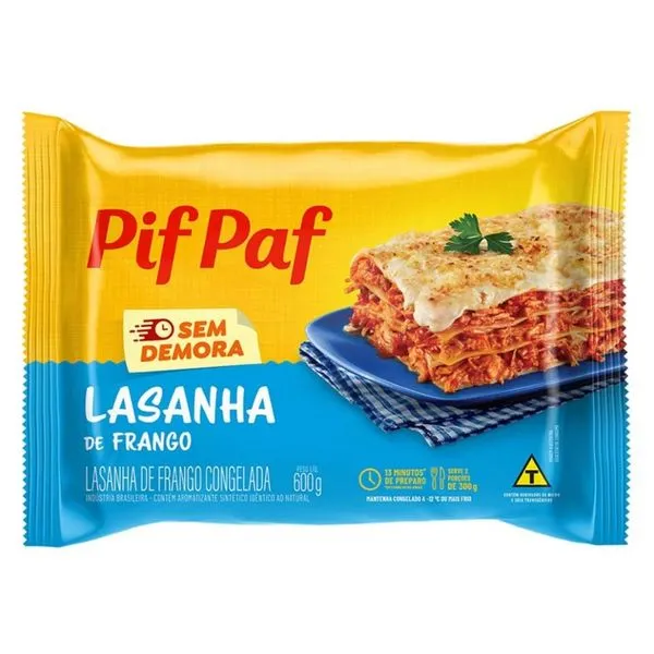Lasanha Pif Paf Frango 600g