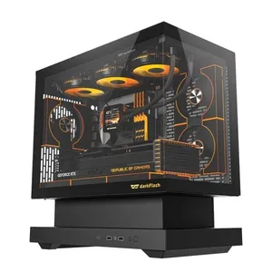 Gabinete Gamer Darkflash F1 M-ATX Lateral de Vidro ARGB Preto