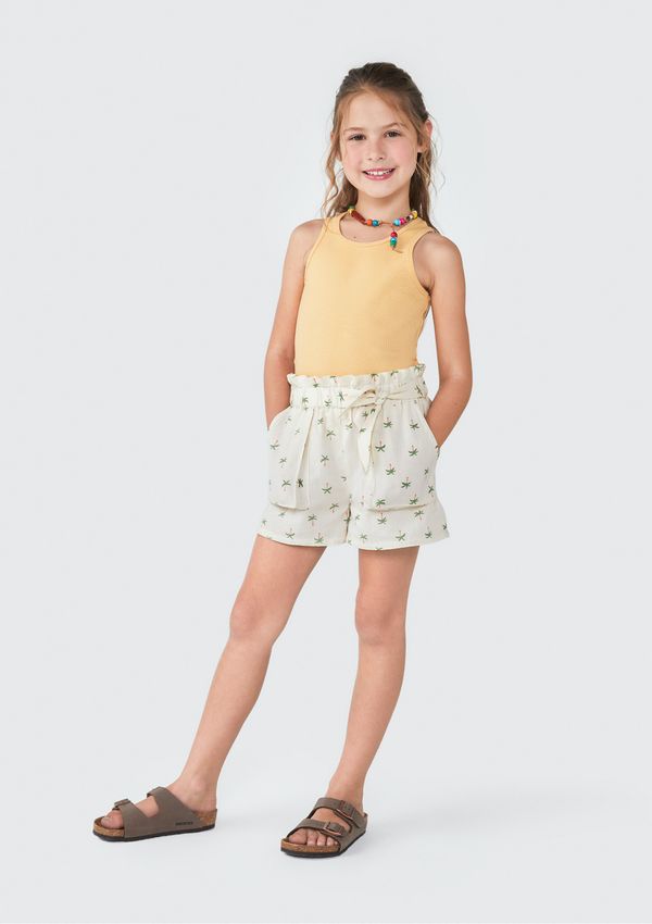 Shorts Infantil Menina - Bege 006