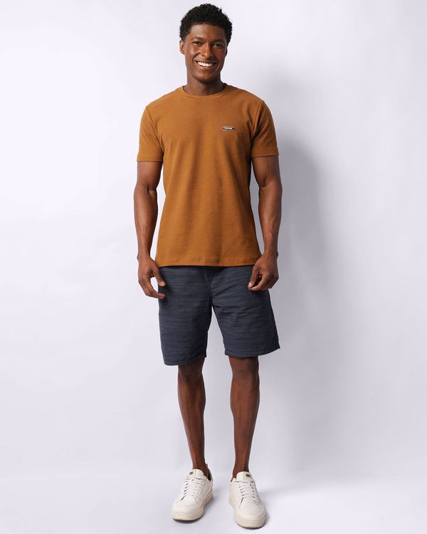 Bermuda Sarja Masculina Com Bolsos Listrada Marinho P