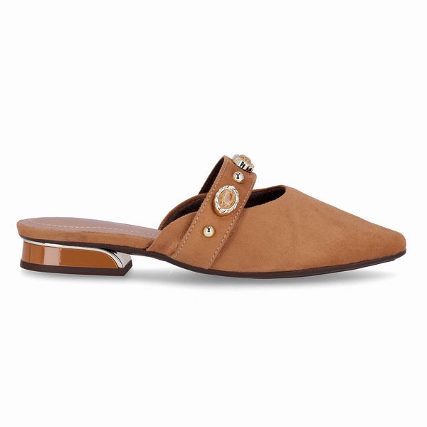 PICCADILLY MAXI - Sapato Mule Silvia Salto Baixo Mascavo 38