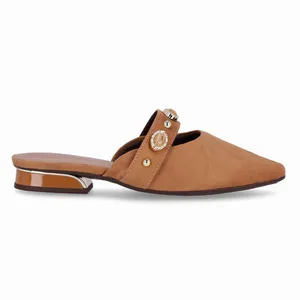 PICCADILLY MAXI - Sapato Mule Silvia Salto Baixo Mascavo 38