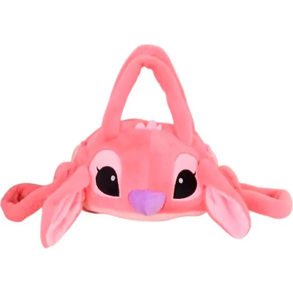 Bolsa De Pelucia Stitch Toys Angel Rosa (MP)
