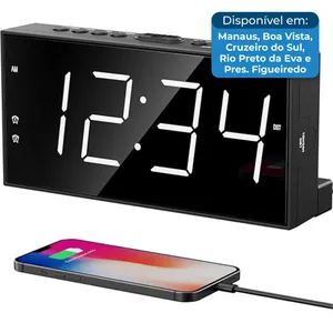 Despertador LED com Relógio Digital PPLEEA-BI