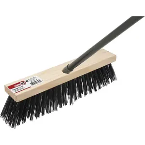 Vassoura Tipo Gari Cepa de Madeira 65 cm 5 Fileiras com Cabo - NOVE54