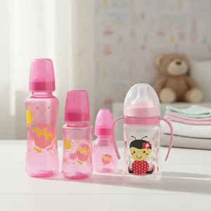 Kit 3 Mamadeiras e Copo Treinamento com Alça Bico e Macio