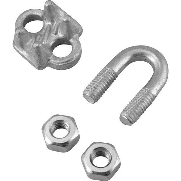 Clips Zincado para Cabo de Aço 7,94mm 5/16" Uso Industrial - VONDER PLUS