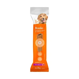 Petisco Bonão Bacon Cães Raças Médias e Grandes Papaya Pets 65 g