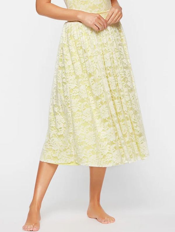 Saia Midi Runway KIT IVOIRE/ AMARELO M