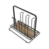 Porta Copos De Madeira E Aço Para Mesa - Stolf