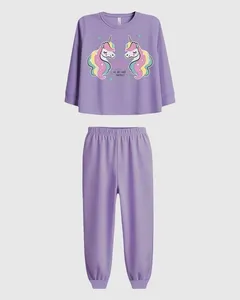 Pijama Infantil Menina Blusa Best Friends Em Algodão Malwee Kids Roxo - 4