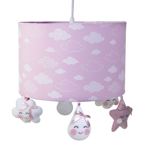 Lustre Tubular Chuva De Amor Rosa