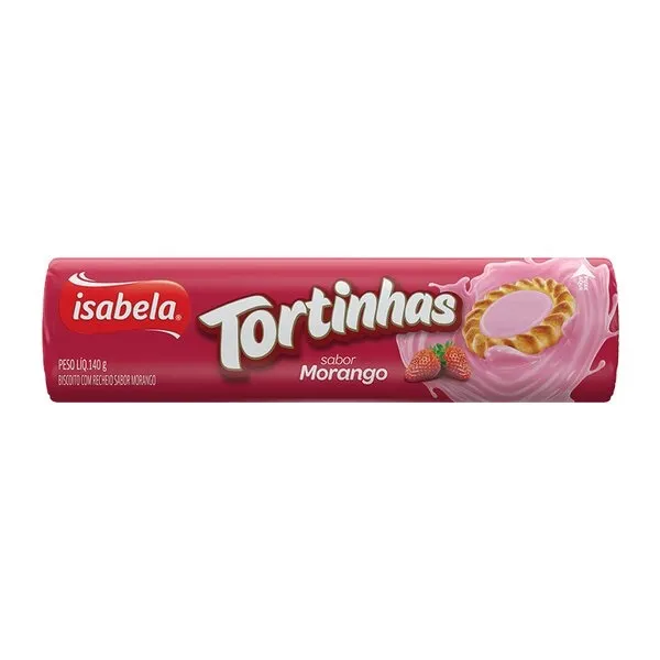 Tortinhas Morango Isabela 140 gramas TORTINHAS ISABELA 140G MORANGO