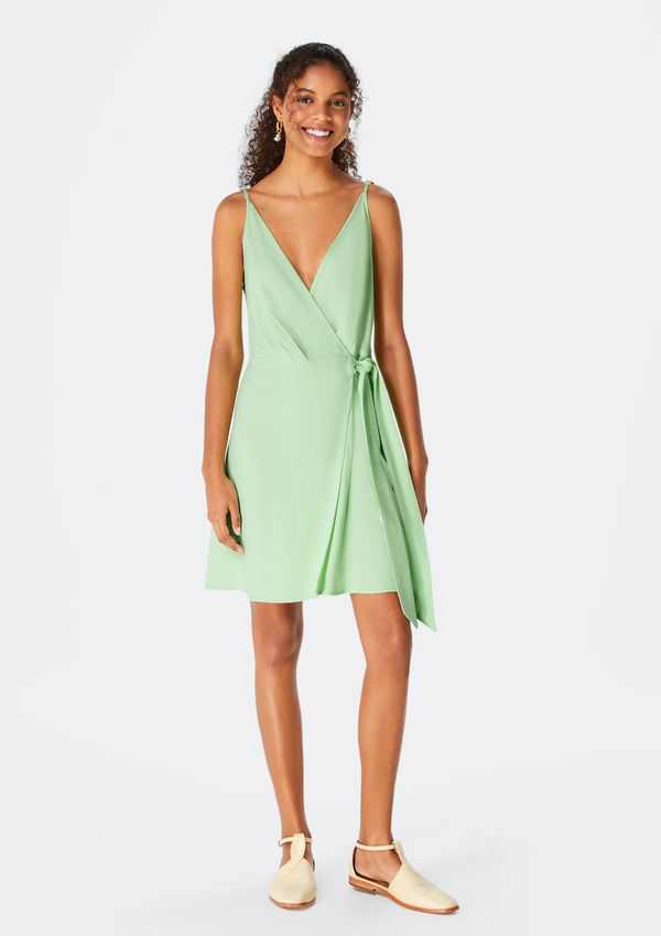 Vestido Curto Transpassado - Verde XP