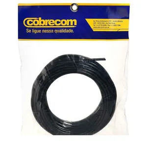 Cabo Flexível 4,0mm² 750V Preto 15m | Cobrecom Antichamas