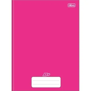 Caderno Brochurão 96 Folhas Capa Dura Rosa D+