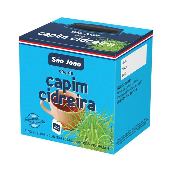 Chá São João Capim Cidreira 10g CHA SAO JOAO 10G CAPIM CIDREIRA