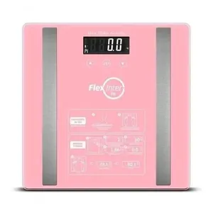 Balança Digital Corporal Com Bioimpedancia Mede 6 Servicos Rosa