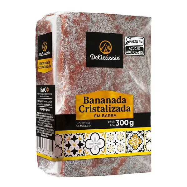 Bananada Cristalizada 300g 3 - Delicássis