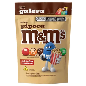Chocolate M&M's Sabor Pipoca 120g