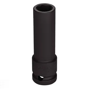 Soquete De Impacto Sextavado Longo Em Aço Cromo Molibdênio 19 Mm - Encaixe 1/2'' Tramontina