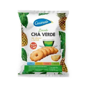 Biscoito Casaredo Chá Matecom Abacaxi com Hortelã 200g BISCOITO CHA ABACAXI C/HORTELA 200G CASA
