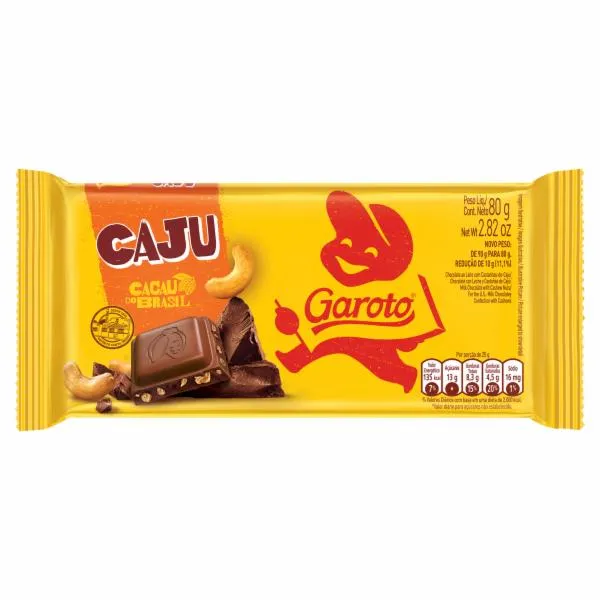 Chocolate Garoto Caju 80G