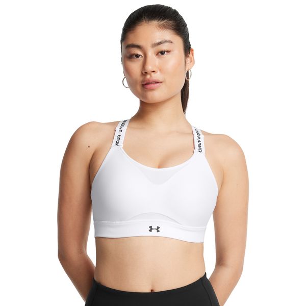 Top de Treino Under Armour Infinity High 2.0 Feminino G Branco