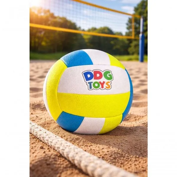 Bola de Vôlei Semi Profissional DDG5311 para Lazer e Treinos Recreativos Infantil Texturizada Branco Bola de Vôlei Semi Profissional DDG5311 para Brincadeiras em Grupo Infantil Branco
