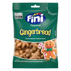 Bala de Gelatina Fini Gingerbread Sabor Biscoito Spekulatius 80g