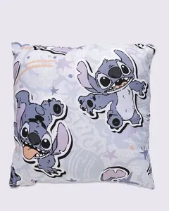 Almofada Infantil 40cm x 40cm Disney Estampada Stitch Azul UN