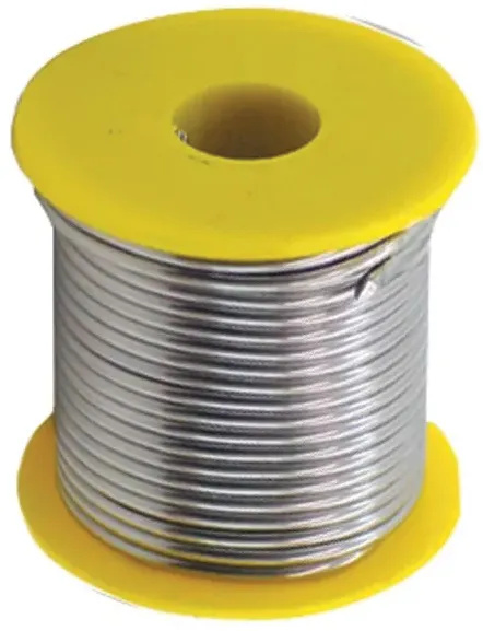 Estanho em fio com fluxo 2,5 mm 50 mm x 50 mm com 500 g amarelo - SOFT