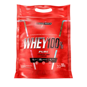 Whey Protein Concentrado Pouch - Integralmédica - 900g - Cookies