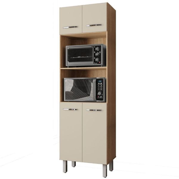 Paneleiro Duplo Mara 4 Portas Savana Off White Moblis
