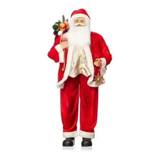 Papai Noel Bela Flor Vermelho 110cm 99230 (MP)