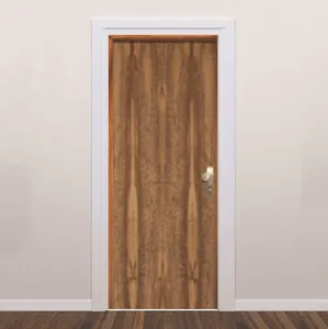 Porta lisa pd imbuia montada com ferragem completa 210x72x9 e Sidney
