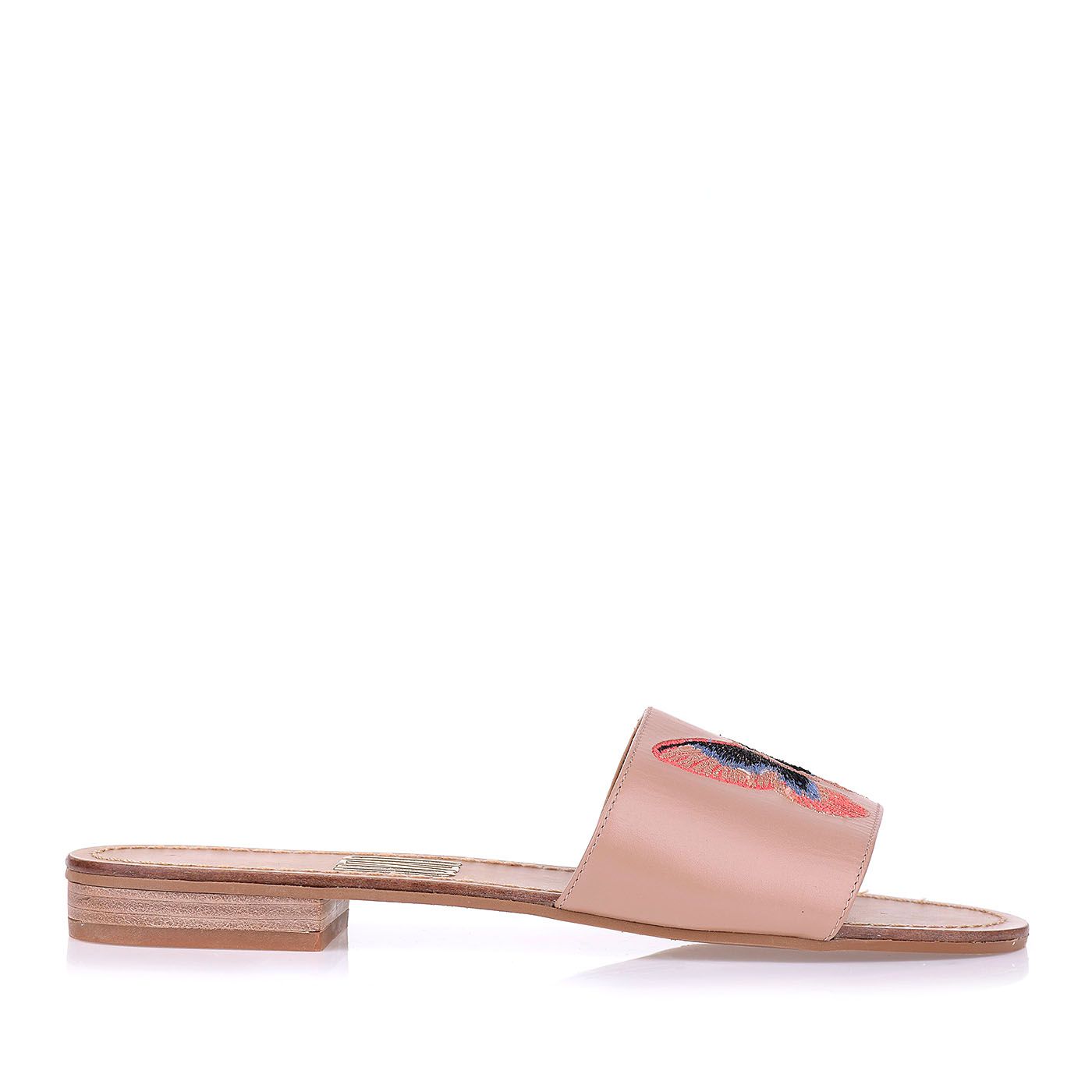 Flat Veneto Couro Nude