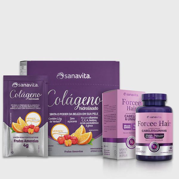 Combo Beleza Completa Colágeno Verisol Display | Forcee Hair