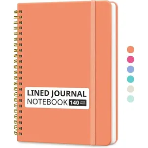 Caderno Taja Espiral 140 Páginas A5 Coral A-MBI