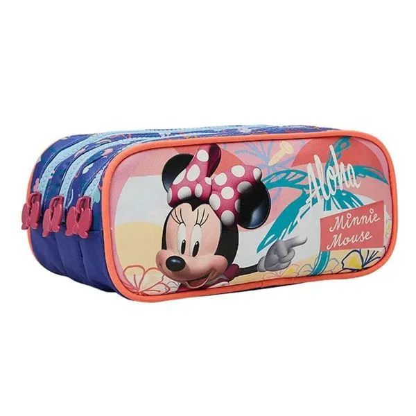 Estojo Triplo Escolar Infantil Xeryus 13235 Minnie Mouse 3 Compartimentos 21.5cm Vermelho Estojo Triplo Escolar Infantil Xeryus 13235 Minnie Mouse 3 Divisoes Vermelho