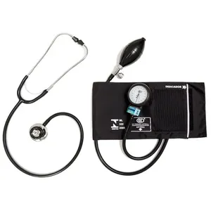 Aparelho Pressão+Estetoscópio Bic Velcro Preto Cj0732