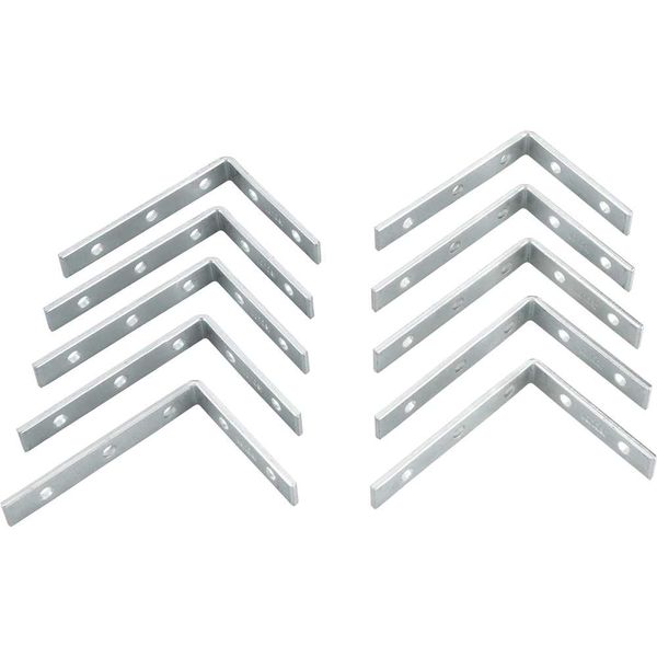 Cantoneira para cortina 5 cm x 7 cm zincada com 10 peças - VONDER