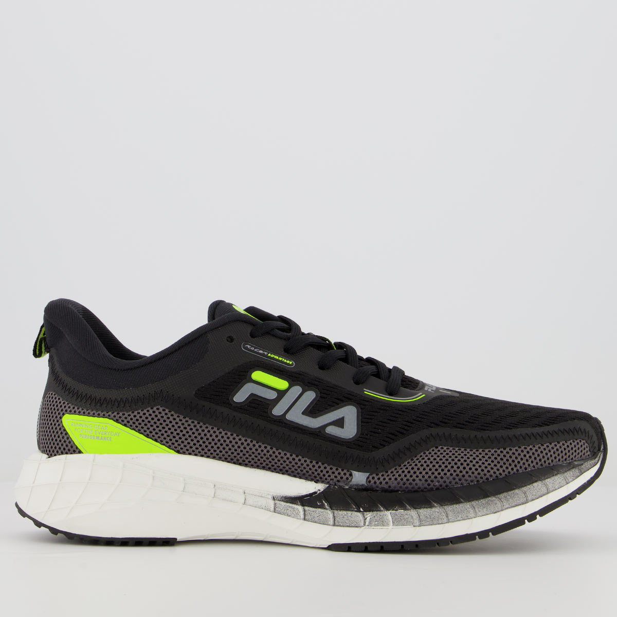 Tênis Fila Racer Advantage Preto e Prata